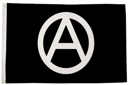 Flag Wholesaler Anarchy Flagge, Mehrfarbig, Large