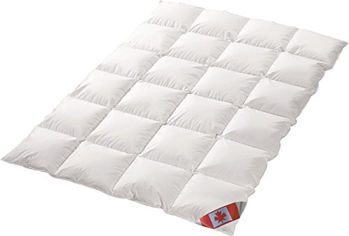 Canada Dreams Luxus extra warmes Winterbett Daunendecke Wärmegrad 5 Luxus Daunenflaum ☆☆☆☆☆ (200x200 cm)