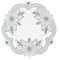 Plauener Spitze Deckchen Christstern 20 cm, Tischschmuck, Deko, Tischdekoration (Ecru-Silber)