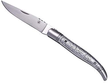 LAGUIOLE - Klappmesser Venezianische Dekoration - Ganz aus Aluminium - Klappmesser für den täglichen Gebrauch - Geschenkbox