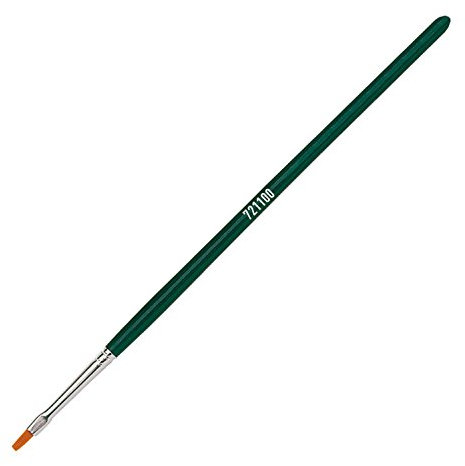 KREUL 721100 - Universalpinsel Basic Synthetics, für Kunst, Hobby, Schule und Großverbraucher, Besatz aus feinem Nylonhaar, flach, Größe 0