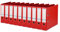 Elba Premium Akten-Ordner A4, smart Pro plus, 8 cm breit, Kunststoff Ordner, rot, 10 Stück