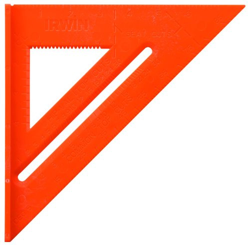 IRWIN Tools Rafter Square, Hi-Vis, 8-Inch (1794466), Orange