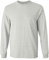 Gildan Ultra Cotton 6 oz. Long-Sleeve T-Shirt (G240)- ASH GREY,M, Ash Grey, Large