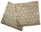 ewtshop® Kissenhülle Blume des Lebens, 2er Set, 40 x 40 cm, beige mit weißer Blume des Lebens