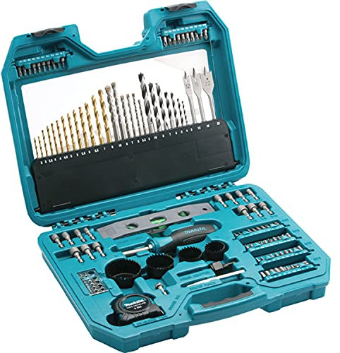 Makita P-90370 - Juego de accesorios para taladro y brocas (120 piezas), color verde