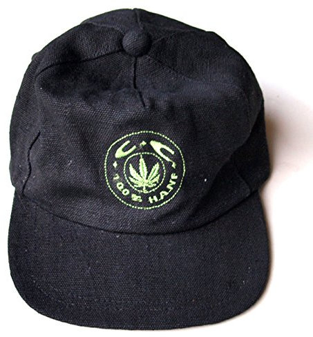 BAD TASTE Basecap Cannabis Club Baseball Cap schwarz 100% Hanf Bestickt