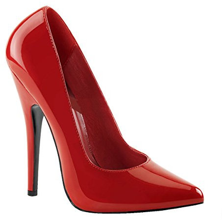 Higher Heels PleaserUSA Pumps Domina-420 Lack rot Gr. 36