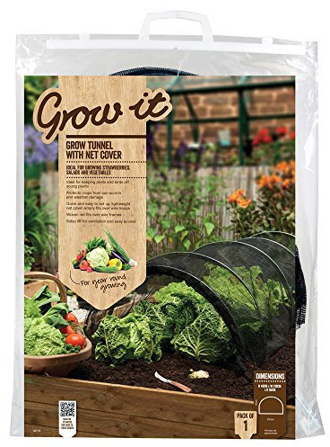 Gardman Limited Grow Tunnel with Fleece Cover, Black, 60 x 7 x 63.5 cm,8773