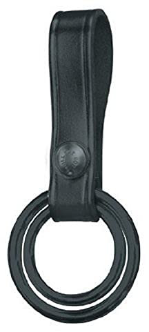 Gould & Goodrich B615 Double Ring Flashlight Holder Holds C or D Cell Flashlight or Standard Wood Baton (Black)