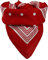 Harrys-Collection Bandana mit Punkten in reiner Baumwolle!, Farben:rot