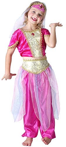 DEGUISE TOI Orientalische-Tänzerin-Kinderkostüm pink-goldfarben - Rosa, Pink
