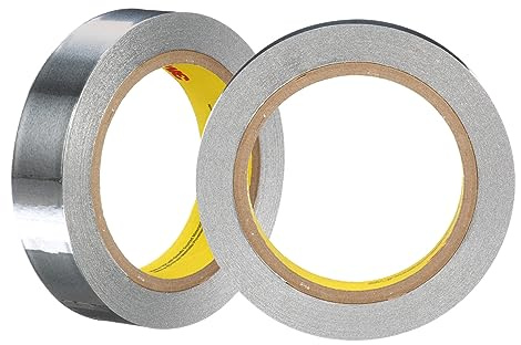 3M 431 Weichaluminium-Klebeband, 25 mm x 55 m, Silber (48-er Pack)