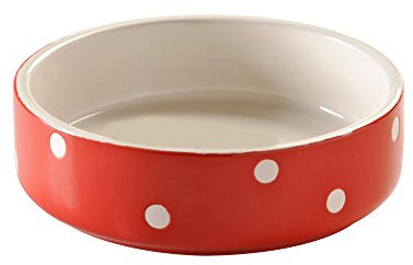 Mason Cash Polka Dot Pet Bowl, 13 cm, Red
