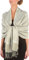 Sakkas 70 X 28 Paisley Self-Design Schal/Wrap/Stole - Silber Grau