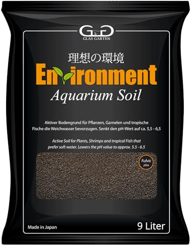 GlasGarten Environment Aquarium Soil | 9L / 2 – 4mm Körnung – aktiver Bodengrund aus gebrannten & sterilisierten Erden, besonders nährstoffreich