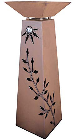 Rost Säule konisch + Schale RS72+S11 XL Säule Blumen Deko Garten Rostsäule + Rostschale