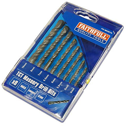 Faithfull Standard Masonry Drill Set 8 Piece