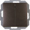 Kopp Paris Wechsel/Wechselschalter, IP 20, palisander-braun, 250V~, 650326088