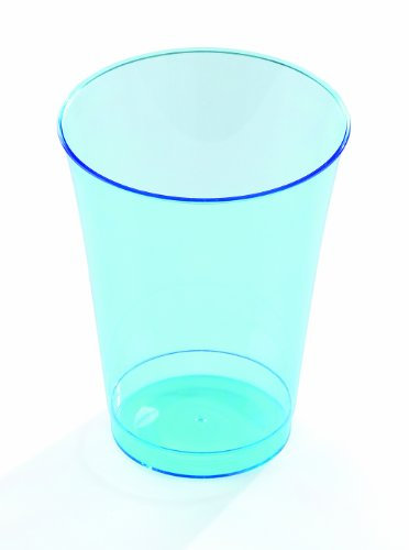 Mozaik 10 Turquoise Blue Plastic Cups 200ml