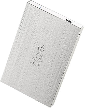 Bipra Externe Festplatte, 160 GB, USB 3.0, 6,4 cm (2,5 Zoll), FAT32, silberfarben