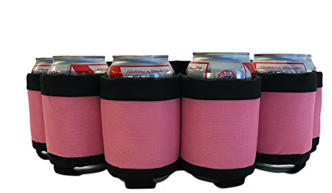 Beer Belt – Insulated 6-Pack Drink Holster with Adjustable Waist Strap, Buckle & Hidden Pocket – Holds 6 Cans or Bottles – Great for Parties, Tailgates, Game Nights & Outdoor Fun – Multiple Colors