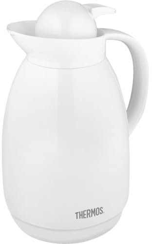 Thermos KC78789 710TRI4 - Jarra de cristal (34oz acero inoxidable 18/8), color blanco