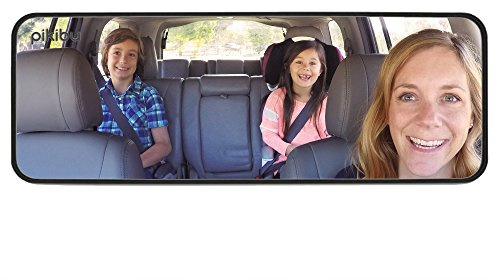Family Car Mirror by Pikibu® - A better way to see your kids. View ALL your children and your blind spots - 180-degree View - High Definition Clarity