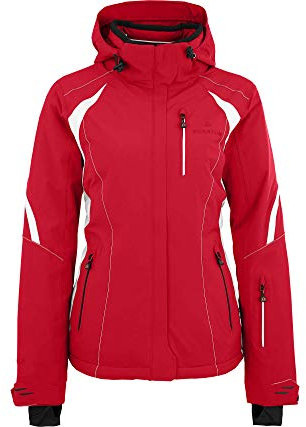 Bergson SNOWTASTIC | Damen Skijacke, wattiert, 20000mm Wassersäule, Chinese red [104], 22 - Damen