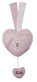 Trudi 18139 - Spieluhr Herz Cremino, Plüsch, 18 cm, rosa