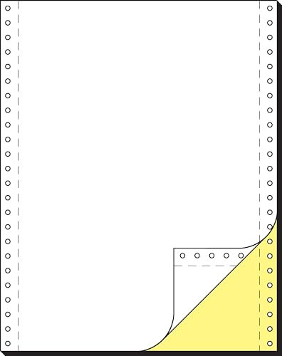 SIGEL 33242 Endlospapier 12 Zoll x 240 mm (A4 hoch), 60/57 g, 1000 Sätze LP, Kopie gelb+AHL, SD, 2fach, Druckerpapier