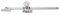 Screw Down Casement Window Stay 250mm - Polished Chrome