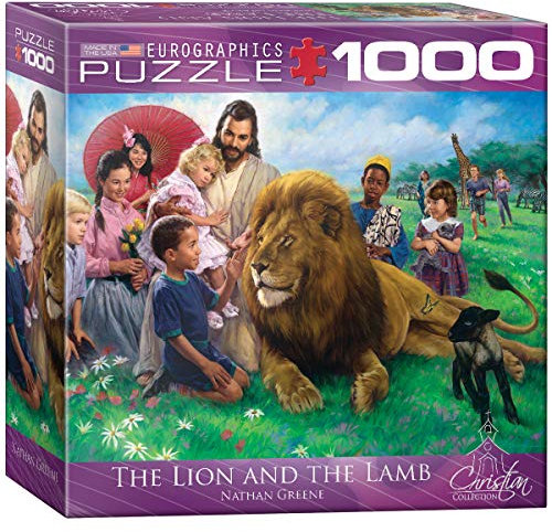 EuroGraphics Box The Lion and The Lamb MO-Puzzle, 20,3 x 20,3 cm, 1000 Teile