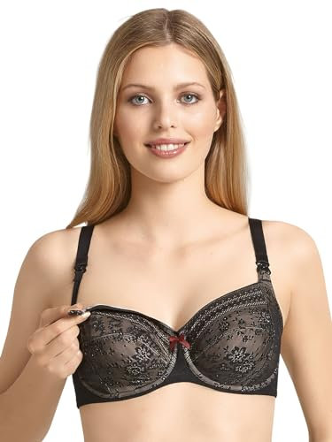 Anita - Soutien-Gorge Allaitement en Dentelle à Armatures 5053 - Femme - Noir - FR 115 H