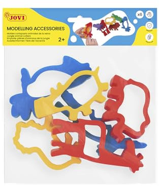 Jovi - Bolsa, 6 moldes, animales de jungla (7J) , color/modelo surtido