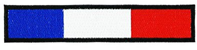 Akachafactory Patch ecusson thermocollant Backpack Drapeau France Francais Biker Brassard Noir