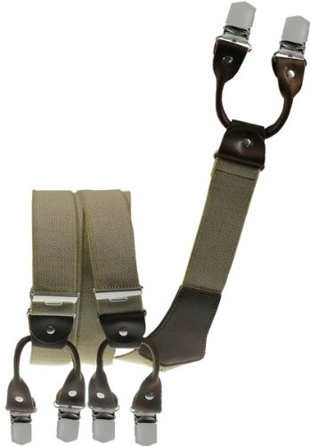 Harrys-Collection Herren Hosenträger mit 6 Clips extra breit 35mm X-Form | extra starke Clips für sicheren Halt, langlebiger Klassiker, elastisches Band, ideal für Herren, bequemer Hosenhalter