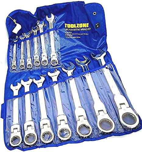 Professional 13 Piece Flexi Gear Ratchet Spanner Set 8-32mm SP147