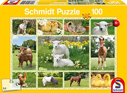 Schmidt Farm Animals Children's Jigsaw Puzzle (100-Piece)