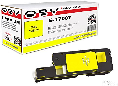 Kompatibel Toner für Epson C1700 CX17 gelb (Yellow), 1400 Seiten