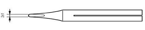 JBC T-10D - Punta per saldatrice, lunga durata.