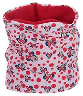 Disney Minnie Maus Schlauchschal, Schal mit Fleece - One Size inkl. Minnie Maus Maske zum Aufziehen
