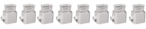 Flex-Drain 37042 Catch-A-Raindrop Rainwater Colander Kit, 2 x 3-Inch, White