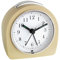 TFA Dostmann Analoger Wecker, 60.1021, leises Uhrwerk, Alarm mit Snooze-Funktion, Hintergrundbeleuchtung, beige, 60.1021.09, L 87 x B 55 x H 90 mm