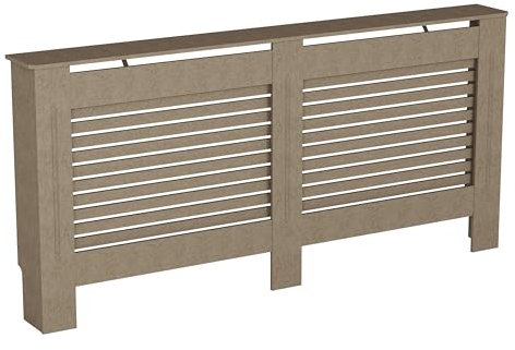 Vida Designs Milton Moderne, unlackierte MDF-Heizkörperabdeckung, extra groß