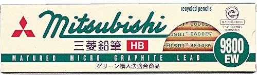 Mitsubishi Pencil Bleistift Recyclingbleistift 9800EW HB 12 Stück K9800EWHB