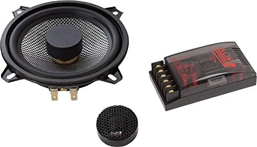 Audio System RADION 130 FL - Altavoces coaxiales para coche, negro y amarillo