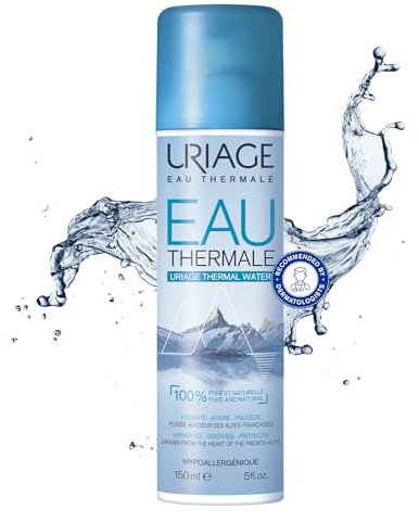 URIAGE Bruma Facial con Agua Termal de Uriage, 100% puro y natural + 32% de hidratación después de 1 hora. Hidrata, calma, protege. Spray fresco, multiusos, para toda la familia