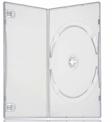 Four Square Media 50 X Single Slimline DVD Clear Case 7mm Spine - Pack of 50