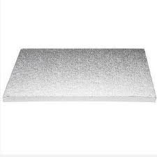 Culpitt Modern 18 x 12 Silver Rectangular Cake Board